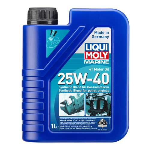 Полусинтетическое моторное масло для лодок Marine 4T Motor Oil 25W-40 - 1 л