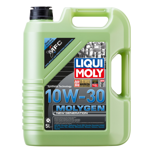 Синтетическое моторное масло Molygen New Generation 10W-30 - 5 л